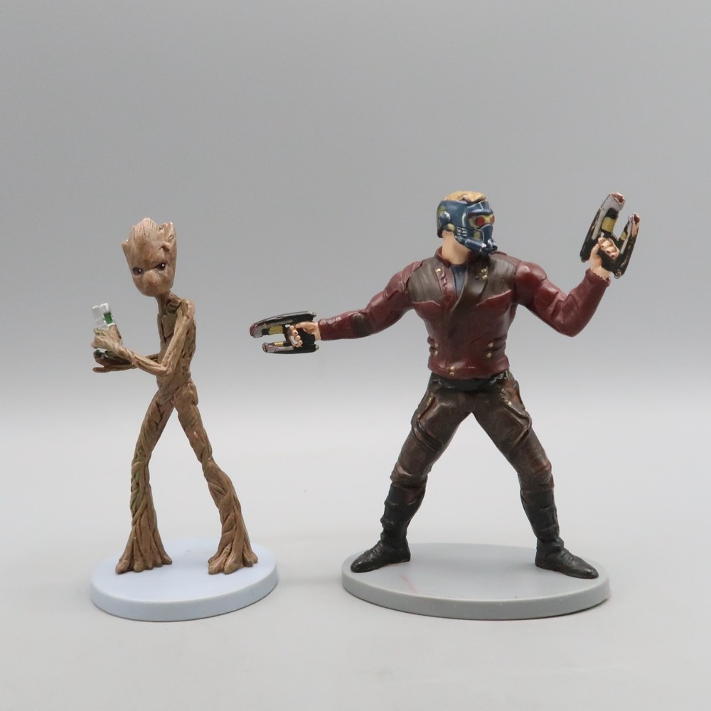 Disney Star-Lord & Groot Guardians of the Galaxy Marvel PVC Figure Cake Topper